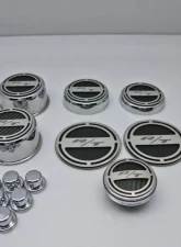 American Car Craft 13Pc Blue Carbon Fiber RT Inlay Deluxe Fluid Shock Tower Cap Covers Dodge Challenger 2008-2023                                     - ACC-153055-57BLU - Image 2