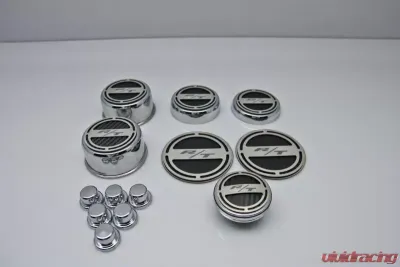 American Car Craft 13Pc Blue Carbon Fiber RT Inlay Deluxe Fluid Shock Tower Cap Covers Dodge Challenger 2008-2023 - ACC-153055-57BLU
