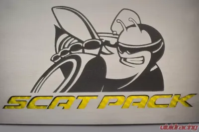 American Car Craft Black Solid Super Bee Etched Scat Pack Fuse Box Cover Dodge Challenger 2015-2023 - ACC-153071-SBLK