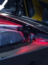 American Car Craft Carbon Fiber Yellow LED Fender Caps Dodge Challenger 2008-2023                                     - ACC-153089-YLWL - Image 2