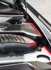 American Car Craft Carbon Fiber Yellow LED Fender Caps Dodge Challenger 2008-2023                                     - ACC-153089-YLWL - Image 2