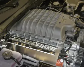 American Car Craft 2Pc Stainless Steel HEMI Fuel Rail Overlays Dodge Challenger 2015-2023