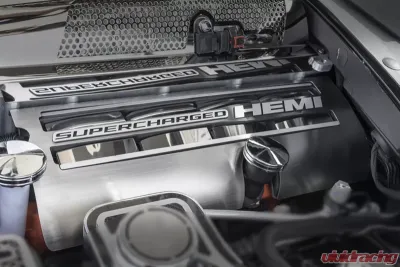 American Car Craft 2Pc Stainless Steel HEMI Fuel Rail Overlays Dodge Challenger 2015-2023 - ACC-153104