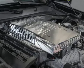 American Car Craft Premium Stainless Steel Plenum Supercharger Cover Dodge Challenger | Charger 2015-2023