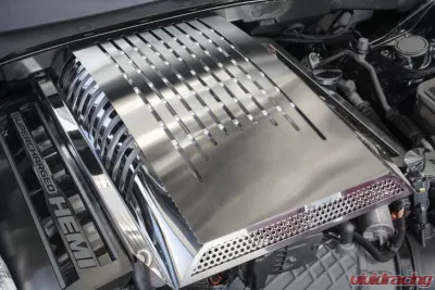 American Car Craft Premium Stainless Steel Plenum Supercharger Cover Dodge Challenger | Charger 2015-2023 - ACC-153105