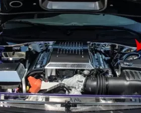 American Car Craft Driver Side Triple Plated Chrome Shock Tower Dome Cover Dodge Challenger 2015-2023