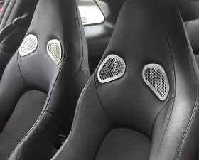 American Car Craft 4Pc Perforated Stainless Steel Front Seat Trim Nissan GT-R 2010-2013