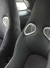 American Car Craft 4Pc Perforated Stainless Steel Front Seat Trim Nissan GT-R 2010-2013                                     - ACC-161012 - Image 3