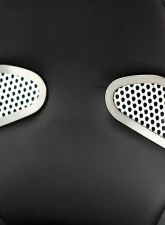 American Car Craft 4Pc Perforated Stainless Steel Front Seat Trim Nissan GT-R 2010-2013                                     - ACC-161012 - Image 3