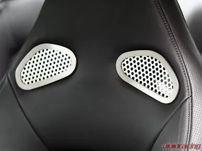American Car Craft 4Pc Perforated Stainless Steel Front Seat Trim Nissan GT-R 2010-2013 - ACC-161012
