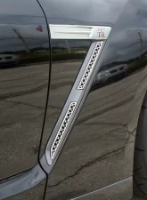 American Car Craft 4Pc Polished Stainless Steel Side Vent Grilles Laser Mesh Nissan GT-R 2010-2013                                     - ACC-162004 - Image 3