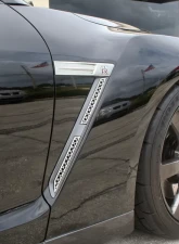 American Car Craft 4Pc Polished Stainless Steel Side Vent Grilles Laser Mesh Nissan GT-R 2010-2013                                     - ACC-162004 - Image 2