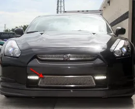 American Car Craft Lower Front Polished Stainless Steel Laser Mesh Nissan GT-R 2010-2013