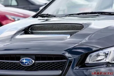 American Car Craft Polished Stainless Steel Laser Mesh Hood Scoop Grille Subaru WRX 2015-2021 - ACC-182006