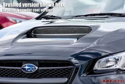 American Car Craft Black Powder Coat Laser Mesh Hood Scoop Grille Subaru WRX 2015-2021 - ACC-182008