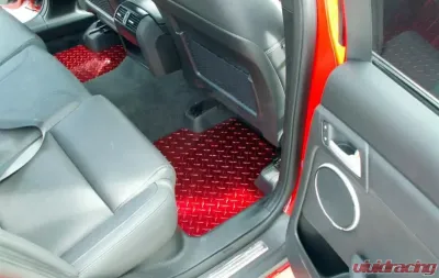 American Car Craft 4Pc Blue Powder Coat Aluminum Diamond Plate Floor Mats Pontiac G8 | GT 2008-2009 - ACC-221001-BLU
