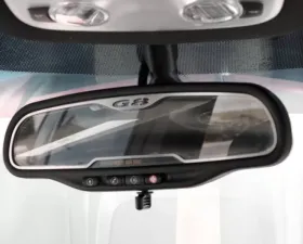 American Car Craft On-Star Brushed Stainless Steel Rear View Mirror Trim Pontiac G8 | GT 2008-2009