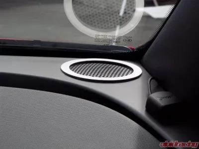 American Car Craft 2Pc Brushed Stainless Steel Car Speaker Trim Upper Dash Tweeter Bezels Pontiac G8 2008-2009 - ACC-221006