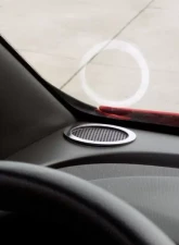 American Car Craft 2Pc Brushed Stainless Steel Car Speaker Trim Upper Dash Tweeter Bezels Pontiac G8 2008-2009                                     - ACC-221006 - Image 2