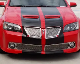 American Car Craft Upper Grille Polished Stainless Steel Laser Mesh Pontiac GT | G8 2008-2009