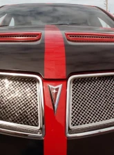 American Car Craft Upper Grille Polished Stainless Steel Laser Mesh Pontiac GT | G8 2008-2009                                     - ACC-222002 - Image 3