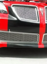 American Car Craft 2Pc Upper Grille Polished Stainless Steel Laser Mesh Pontiac GT | G8 2008-2009                                     - ACC-222003 - Image 2