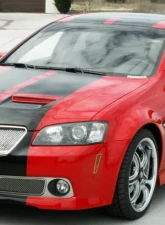 American Car Craft 2Pc Upper Grille Polished Stainless Steel Laser Mesh Pontiac GT | G8 2008-2009                                     - ACC-222003 - Image 3