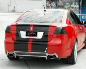 American Car Craft Brushed Stainless Steel Rear Valance Trim Ring Lower Base Pontiac G8 2008-2009