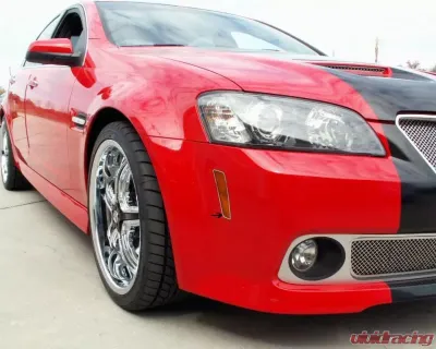 American Car Craft 2Pc Brushed Stainless Steel Side Marker Trim Pontiac G8 2008-2009 - ACC-222011