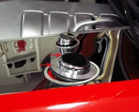 American Car Craft 4Pc Polished Stainless Steel Shock Tower Dome Covers Pontiac G8 | GT 2008-2009