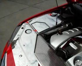 American Car Craft 3Pc Polished Stainless Inner Fender Covers w/Cold Air Intake Set Up Pontiac G8 | GT 2008-2009