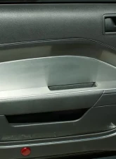 American Car Craft 2Pc Brushed Stainless Door Panel Inserts UnPadded Doors Ford Mustang V6 | GT 2005-2009                                     - ACC-271003 - Image 2