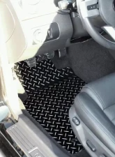 American Car Craft 2Pc Blue Powder Coat Aluminum Diamond Plate Floor Mats Ford Mustang V6 | GT 2005-2009                                     - ACC-271009-BLU - Image 3