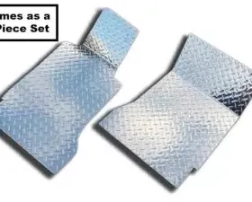 American Car Craft 4Pc Polished Aluminum Floor Mats Diamond Plate Ford Mustang V6 | GT 2005-2009