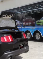 American Car Craft Polished Stainless Steel Trunk Panel Ford Mustang 2010-2014                                     - ACC-271023 - Image 2