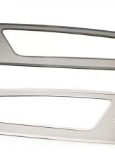 American Car Craft 2Pc 5.0 Lettering Door Guards Brushed w/Polished Trim Ford Mustang V6 | GT 2010-2014                                     - ACC-271036 - Image 3