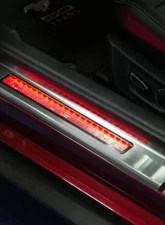 American Car Craft 2Pc Stainless Steel Green LED Illuminated Door Sills w/Pony Emblem Ford Mustang 2015-2020                                     - ACC-271037-GRNL - Image 3