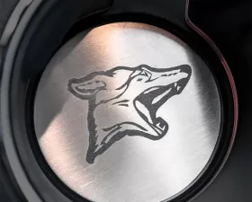 American Car Craft 2Pc Brushed Stainless Steel Coyote Cup Holder Inserts Ford Mustang GT 2015-2020