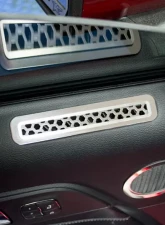 American Car Craft 2Pc Polished Stainless Steel Matrix Series Door Vent Covers Ford Mustang 2015-2020                                     - ACC-271042 - Image 3