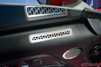 American Car Craft 2Pc Polished Stainless Steel Matrix Series Door Vent Covers Ford Mustang 2015-2020 - ACC-271042