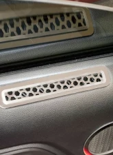 American Car Craft 2Pc Polished Stainless Steel Matrix Series Door Vent Covers Ford Mustang 2015-2020                                     - ACC-271042 - Image 3