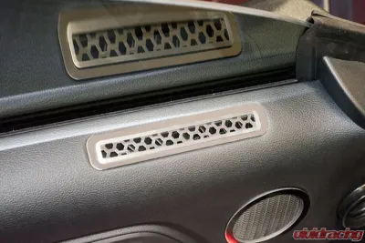 American Car Craft 2Pc Polished Stainless Steel Matrix Series Door Vent Covers Ford Mustang 2015-2020 - ACC-271042