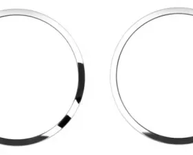American Car Craft 2Pc Brushed Stainless Steel Door Speaker Trim Ford Mustang 2015-2020