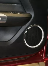 American Car Craft 2Pc Brushed Stainless Steel Door Speaker Trim Ford Mustang 2015-2020                                     - ACC-271043 - Image 2