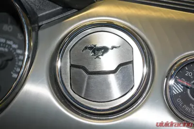 American Car Craft 2Pc Brushed Stainless Steel A/C Vent Etched Pony Style Trim Kit Ford Mustang 2015-2020 - ACC-271053