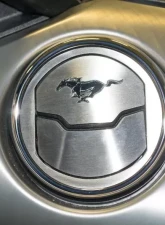 American Car Craft 2Pc Brushed Stainless Steel A/C Vent Etched Pony Style Trim Kit Ford Mustang 2015-2020                                     - ACC-271053 - Image 2
