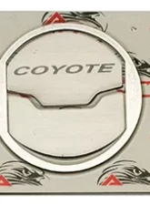 American Car Craft 2Pc Brushed Stainless Steel A/C Vent Trim Kit w/Etched Coyote Ford Mustang 2015-2017                                     - ACC-271060 - Image 3