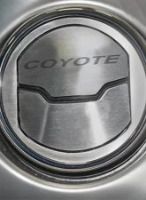 American Car Craft 2Pc Brushed Stainless Steel A/C Vent Trim Kit w/Etched Coyote Ford Mustang 2015-2017                                     - ACC-271060 - Image 3