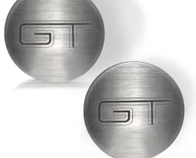 American Car Craft 2Pc Brushed Stainless Steel GT Cup Holder Accent Plates Ford Mustang GT 2015-2020