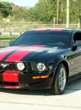 American Car Craft Bright Red Solid Premium Vinyl Custom Racing Stripes Ford Mustang 2005-2009                                     - ACC-272007 - Image 3